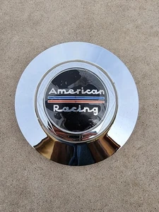 American Racing AR Chrome Plastic 6-1/2" Hubcap Wheelcover Center Cap X1834147-9 - Picture 1 of 10