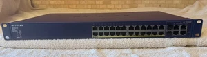 NetgearPro safe 24 +4 smart switch with POE model number FS728TP v2-rack mount - Picture 1 of 10