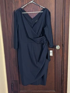 Alex Evening Navy Mother Of The Bride/ Groom Formal  Dress Size 20W - Picture 1 of 7