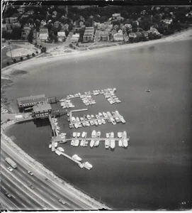 Foto aérea 1972 Savin Hill Beach Boston Massachusetts Dorchester Yacht Club - Imagen 1 de 1