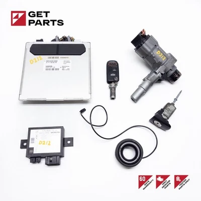 97-04 Mercedes R170 SLK230 Engine Module ECU Ignition Key Set Kit  A1111533279 - Image 1 of 4