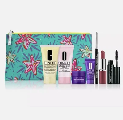 Clinique 8 Piece Gift Set w/ Smart Wrinkle Serum, Quickliner, Mascara, Love Pop - Image 1 of 3