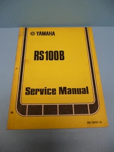 Yamaha Service Shop Manual Book RS100B Original OEM RS100 B Workshop RS 100 100B - Bild 1 von 4
