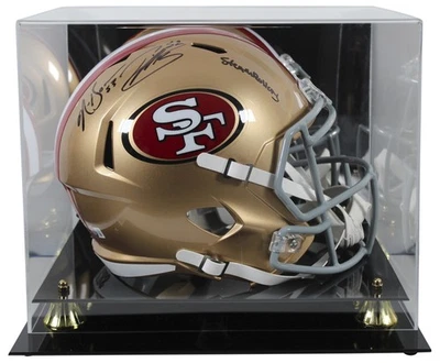Casco 49ers Patrick Willis & Navorro Bowman Firmado F/S Speed Rep con Estuche BAS W 2 Foto 1 de 4