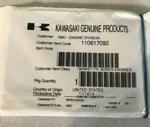 Junta aislante Kawasaki 11061-7092 paquete de 5 - Imagen 1 de 4