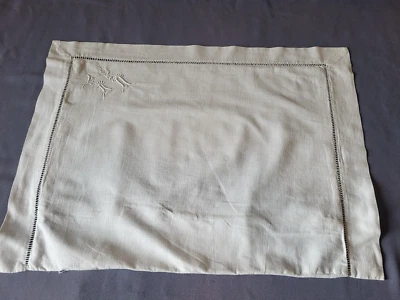 N09 Taie d'oreiller de bébé coton brodé h43x57cm VINTAGE 50 60 baby pillowcase - Photo 1/4