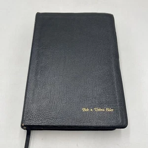 The NIV Study Bible Red-Letter 1985 Black Bonded Leather Zondervan - Picture 1 of 5