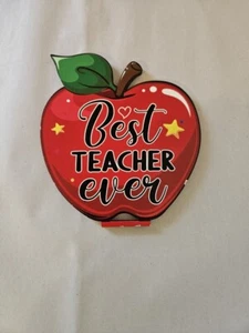 Teacher Appreciation Gifts Wooden Block Best Teacher Centerpieces Tabletop Thank - Picture 1 of 3