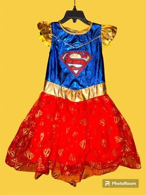 Supergirl  Halloween Costume Dress Child's Costume Sz Medium - Image 1 of 4