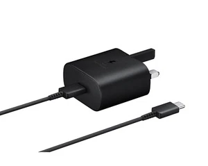GENUINE / ORIGINAL SAMSUNG GALAXY SUPER FAST 25W USB-C CHARGER PLUG OR CABLE SET - Picture 1 of 5
