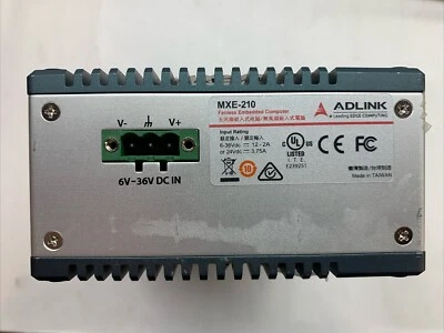 ADlink Fanless Computer Intel E3950 8GB 128GB SSD MXE-211 210 Embedded Desktop Foto 1 de 4