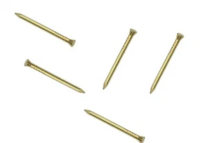 Brass Panel Pins ~ Various Sizes 15 ~ 20 , 25 , 30 , 40mm Long Nails Tacks  - Picture 1 of 1