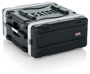 Gator Cases Lightweight Rolling 4U Rack Case: Tow Handle, Wheels, 19.25" depth - Picture 1 of 7