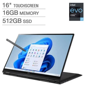 LG Gram 16" Intel Evo Platform Slim Laptop 11th Gen i7-1165G7 2-in-1 Touchscreen - Picture 1 of 7