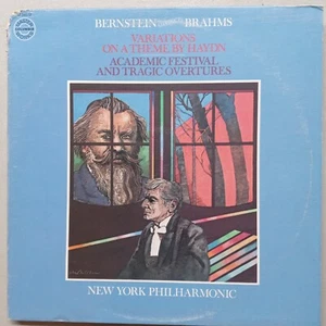 LEONARD BERNSTEIN CONDUCTS BRAHMS NEW YORK PHILHARMONIC VINYL LP 106-67 - Picture 1 of 4