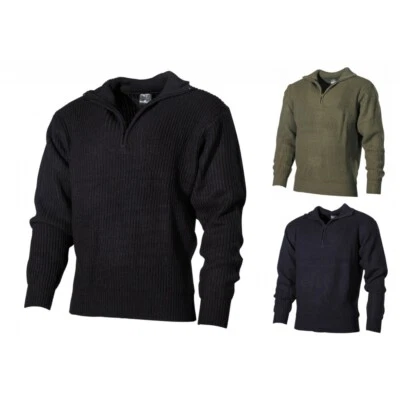 BW Isländer Arbeitspullover Marine Strick Pullover Troyer Arbeitstroyer Jacke - Bild 1 von 4