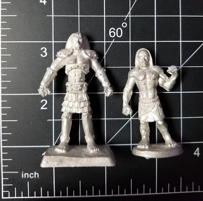 Ral Partha Miniatures D&D ~ #11-417 Greater Golem Iron & Stone (x2) Foto 1 de 4