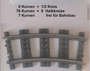 (34 - 16 P1)   16 LEGO  Kurven für einen 360 Grad Kreis - Bild 1 von 5