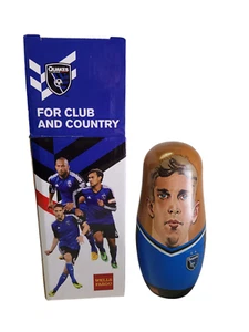 San Jose Quakes MLB Soccer Wooden Nesting Dolls Wells Fargo Promo - NEW - Picture 1 of 3