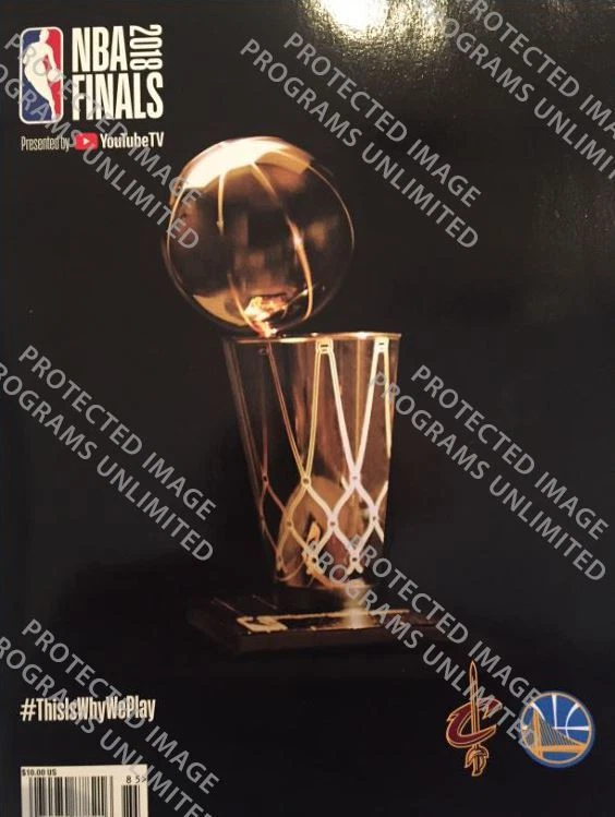2018 NBA FINALS CHAMPION PROGRAM GOLDEN STATE WARRIORS CLEVELAND CAVALIERS  - Image 1 of 1