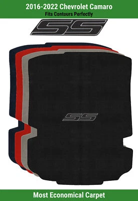 Alfombra de maletero Lloyd Velourtex para Chevrolet Camaro 2016-2022 con logotipo negro SS Foto 1 de 4