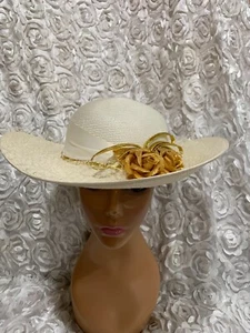 Doris Designed Church/Derby Hat Women's Wide Brim - Picture 1 of 3