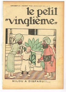 PETIT VINGTIèME/XXème 1934 n° 35 RARE N° - TINTIN EXTRêME ORIENT TBE* - Picture 1 of 2