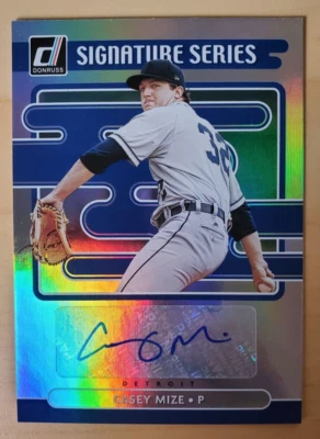 2021 Donruss Signature Series Casey Mize Rookie Auto #SS-CM Detroit Tigers - Image 1 of 2