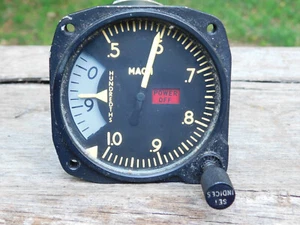 Kollsman Mach Speed Indicator ME-5 24305-04-003 Avionics Gauge - Picture 1 of 8