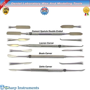 Dental Amalgam Waxing & Modelling Carvers, Beale, Lecron , Zahle, Cement Spatula - Picture 1 of 10