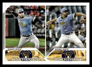 2023 Topps Update Jason Alexander Peter Strzelecki Rookie Combo #US287 Brewers