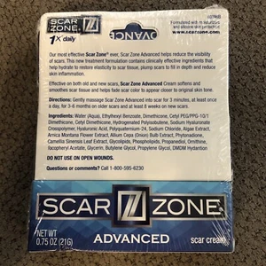 Scar Zone Advanced Scar Cream .75 OZ -Scars/Stretch Marks 3 Tubes - Picture 1 of 2