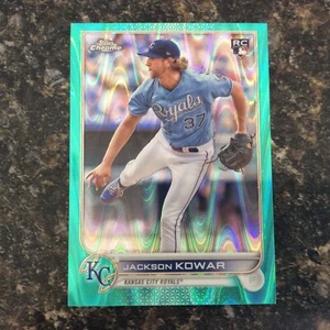 2022 Topps Chrome Sonic Aqua Raywave 116/199 - #188 Jackson Kowar (RC) Royals - Picture 1 of 2