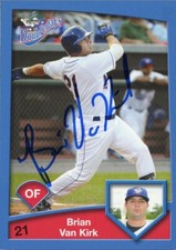 2009 Auburn Doubledays BRIAN VAN KIRK Signed Card autograph AUTO BLUE JAYS