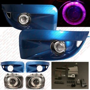 PARA 06-07 SUBARU IMPREZA WRX STI PÚRPURA LED HALO PROYECTOR LUCES ANTINIEBLA AZUL - Imagen 1 de 5