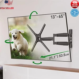 Full Motion TV Wall Mount 13-65 inch Articulating Bracket Flat Curved Screens US - Picture 1 of 8