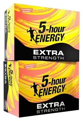 5 Hour Energy Fresa Plátano Extra Fuerza 2oz Energy Shots Caja de 24 unidades Foto 1 de 3