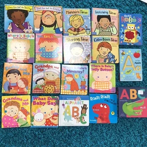 Lot of 15 Children BOARD Hardcover TODDLER PRESCHOOL Kid BOOKS manners Katz Verd - Picture 1 of 8