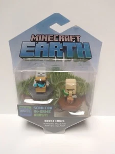 Minecraft Earth Boost Minis 2 Pack Hoarding Skeleton Crafting Villager Figures - Picture 1 of 2