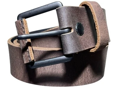 Ремень кожаный мужской American Eagle размер 32 коричневый подлинный унисекс ширина 1,5 дюйма - Изображение 1 из 4