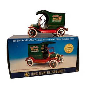 Franklin Mint 2002 Christmas Truck Limited Edition 1:16 Ford Model T Diecast