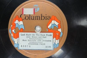 Shannon Four - COLUMBIA A3976 - Last Night On The Back Porch & Old Gang Of Mine - Picture 1 of 2