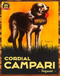 Campari Cordial · Lombardy, Italy - Metal Sign 11 x 14 - Picture 1 of 4