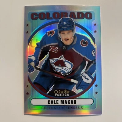 2021-22 O-Pee-Chee Platinum Retro Rainbow Cale Makar #R-59 - Image 1 of 2