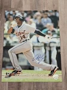 Austin Jackson Signed 11x14 Photo File COA Detroit Tigers Mariners Indians Cub C - Picture 1 of 2