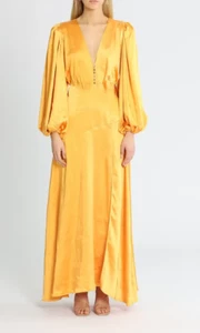 ELLIATT Ariana Dress Orange Cocktail Wedding Guest Size 8 AU RRP320 WITH DEFECTS - Picture 1 of 13