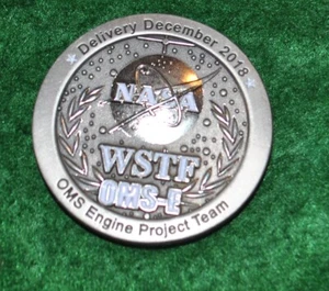 Artemis EM-2 WSTF OMS-E MEDAL COIN WSTF NASA Orion OMS PROJECT TEAM SPECIAL - Picture 1 of 4