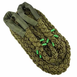 24mm Olive Nylon Kinetic 12 Tonne Heavy Duty 4x4 Recovery Tow Rope x 10 Metres - Picture 1 of 5