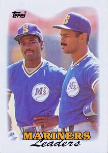 Mariners Leaders 1988 Topps Card #519 Seattle Baseball Free Shipping - Picture 1 of 2