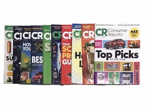Consumer Reports Magazine 2023 Complete Set 10 Issues Auto Issue Top Picks - Picture 1 of 24